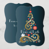 Vrede op aarde ik feestdagenkaart (Voorkant / Achterkant)