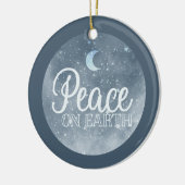 Vrede op aarde Inspirerend kerstfoto Keramisch Ornament (Links)