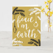 Vrede op aarde kaart (Gele Bloem)