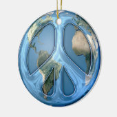 Vrede op aarde keramisch ornament (Links)