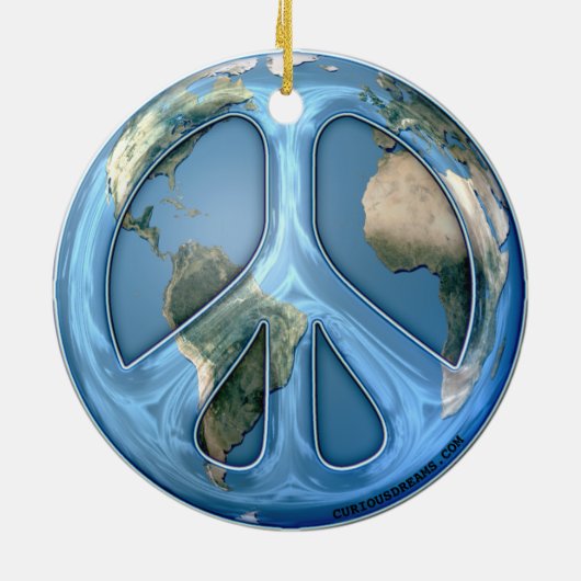 Vrede op aarde keramisch ornament (Achterkant)