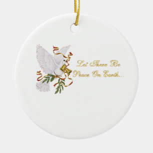 vrede op aarde keramisch ornament