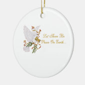 vrede op aarde keramisch ornament (Links)