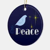 Vrede op aarde keramisch ornament (Links)