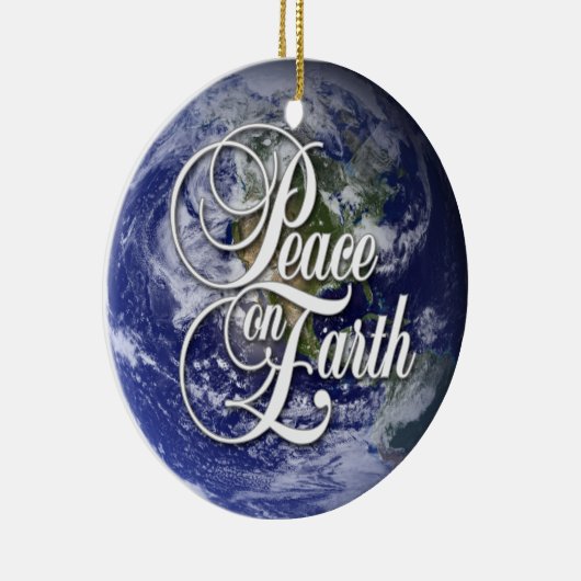 Vrede op aarde keramisch ornament (Rechts)