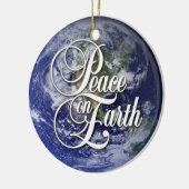 Vrede op aarde keramisch ornament (Links)