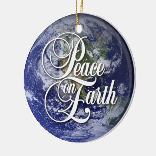 Vrede op aarde keramisch ornament (Links)