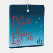 Vrede op aarde keramisch ornament (Rechts)