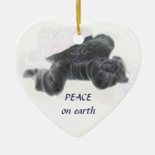 Vrede op aarde keramisch ornament