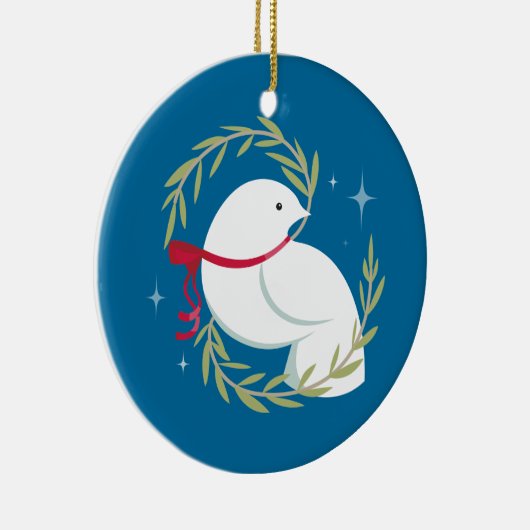 Vrede op aarde keramisch ornament (Rechts)