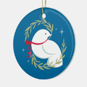 Vrede op aarde keramisch ornament (Links)