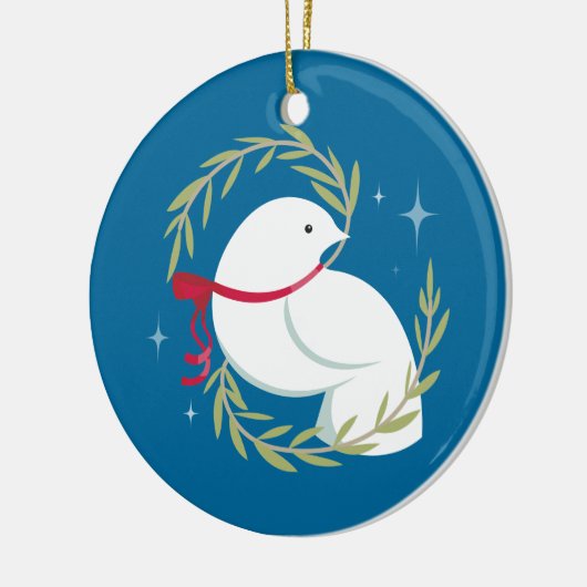 Vrede op aarde keramisch ornament (Links)