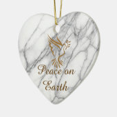 Vrede op aarde keramisch ornament (Links)