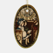 Vrede op Aarde  Keramisch Ornament (Rechts)