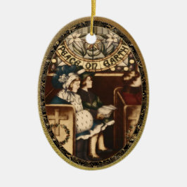 Vrede op Aarde  Keramisch Ornament