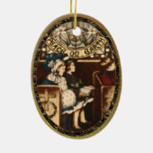 Vrede op Aarde  Keramisch Ornament (Achterkant)