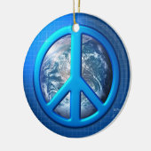 Vrede op aarde keramisch ornament (Links)