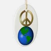 Vrede op aarde keramisch ornament (Rechts)