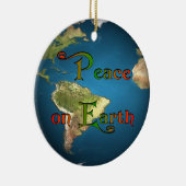 Vrede op aarde keramisch ornament (Rechts)