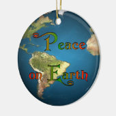 Vrede op aarde keramisch ornament (Links)