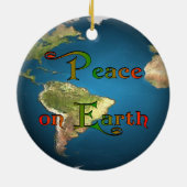 Vrede op aarde keramisch ornament (Achterkant)