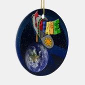 Vrede op Aarde Keramisch Ornament (Rechts)
