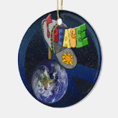 Vrede op Aarde Keramisch Ornament (Links)