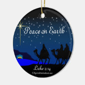 Vrede op Aarde keramische sieraad Keramisch Ornament (Links)