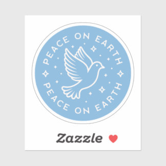 Vrede op aarde Kerst Christelijk meisje Sticker
