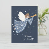 Vrede op Aarde Kerst Engel Vakantie Kaarten (Staand voorkant)