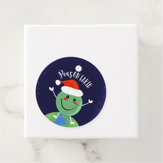 vrede op aarde : kerst - piek kunst grappige pun g bedankjes labels (In situ)