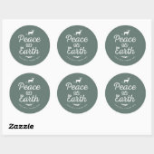 Vrede op aarde Kerst stickers (Vel)