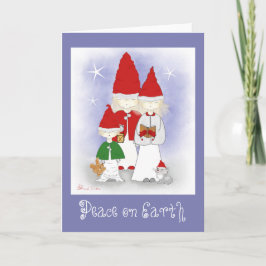 Vrede op Aarde Kerst Wenskaarten Feestdagen Kaart