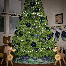 Vrede op aarde kerstbomen kerstboom rok