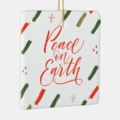 Vrede op aarde - kerstboom keramisch ornament (Rechts)