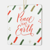 Vrede op aarde - kerstboom keramisch ornament (Links)