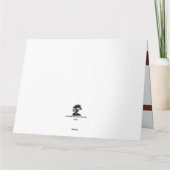 Vrede op aarde kerstboom op Sterrennacht Kaart (Achterkant)