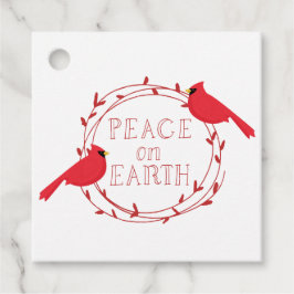 Vrede op aarde kerstcadeautjes bedankjes labels