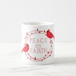 Vrede op aarde kerstcadeautjes koffiemok