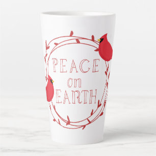 Vrede op aarde kerstcadeautjes latte mok