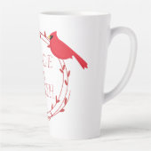 Vrede op aarde kerstcadeautjes latte mok (Rechts)
