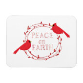 Vrede op aarde kerstcadeautjes magneet (Horizontaal)