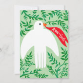 Vrede op aarde: kerstfeestdag met vogelpest kaart (Voorkant)