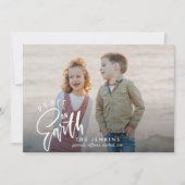 Vrede op aarde | kerstfeestfoto kaart (Voorkant)