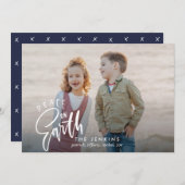 Vrede op aarde | kerstfeestfoto kaart (Voorkant / Achterkant)