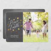 Vrede op aarde | Kerstfotokaart Feestdagenkaart (Voorkant / Achterkant)