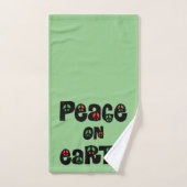 Vrede op aarde kerstmis bad handdoek (Handdoek)