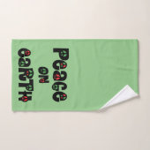 Vrede op aarde kerstmis bad handdoek (Handdoek)