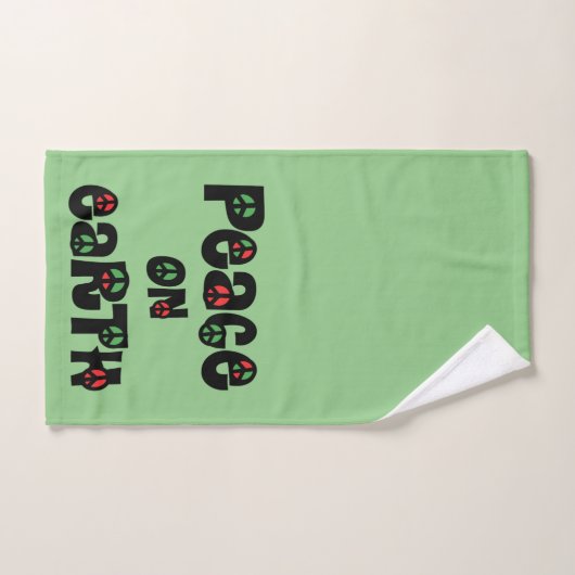 Vrede op aarde kerstmis bad handdoek (Handdoek)