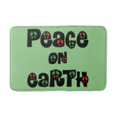 Vrede op aarde kerstmis badmat (Voorkant)